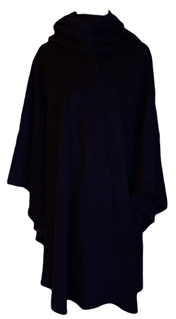 James Wool Cashmere Cape Navy